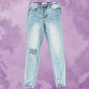 VERVET High Rise Distressed Skinny Jeans Women’s 29 Light Whisper